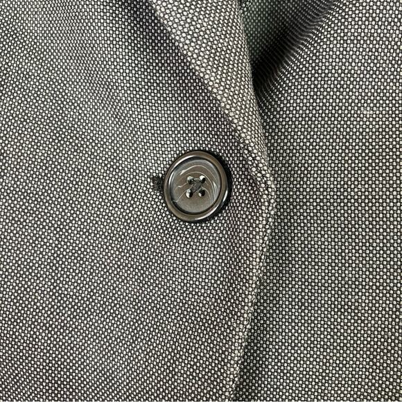 Worthington | Dark Gray Stretch Single Button Blazer Polyester Blend 6 - Picture 3 of 6